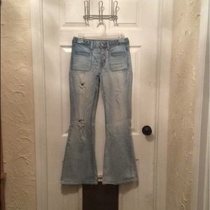 AE Boho Artist flare jeans size 6